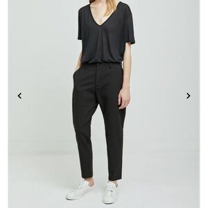 HOPE Stockholm Krissy Trouser Linen Blend in Black FR 38/US 6